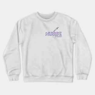 Nurse Student Purple Crewneck Sweatshirt